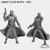 Tabletop Terrain Miniature Full Set Agent Clive Smith - CEO