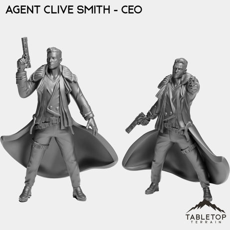 Tabletop Terrain Miniature Full Set Agent Clive Smith - CEO