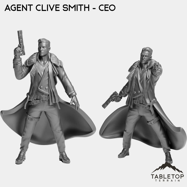 Tabletop Terrain Miniature Full Set Agent Clive Smith - CEO
