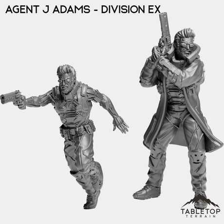 Tabletop Terrain Miniature Full Set Agent J Adams - Division Ex