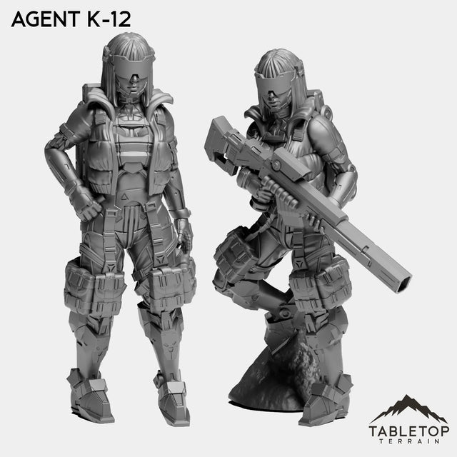 Tabletop Terrain Miniature Full Set Agent K-12