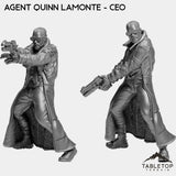 Tabletop Terrain Miniature Full Set Agent Quinn Lamonte - CEO