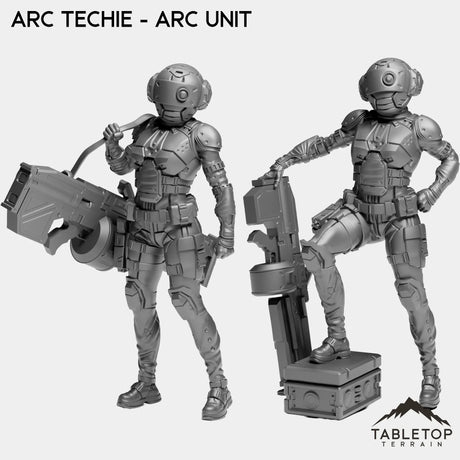 Tabletop Terrain Miniature Full Set ARC Techie - ARC Unit