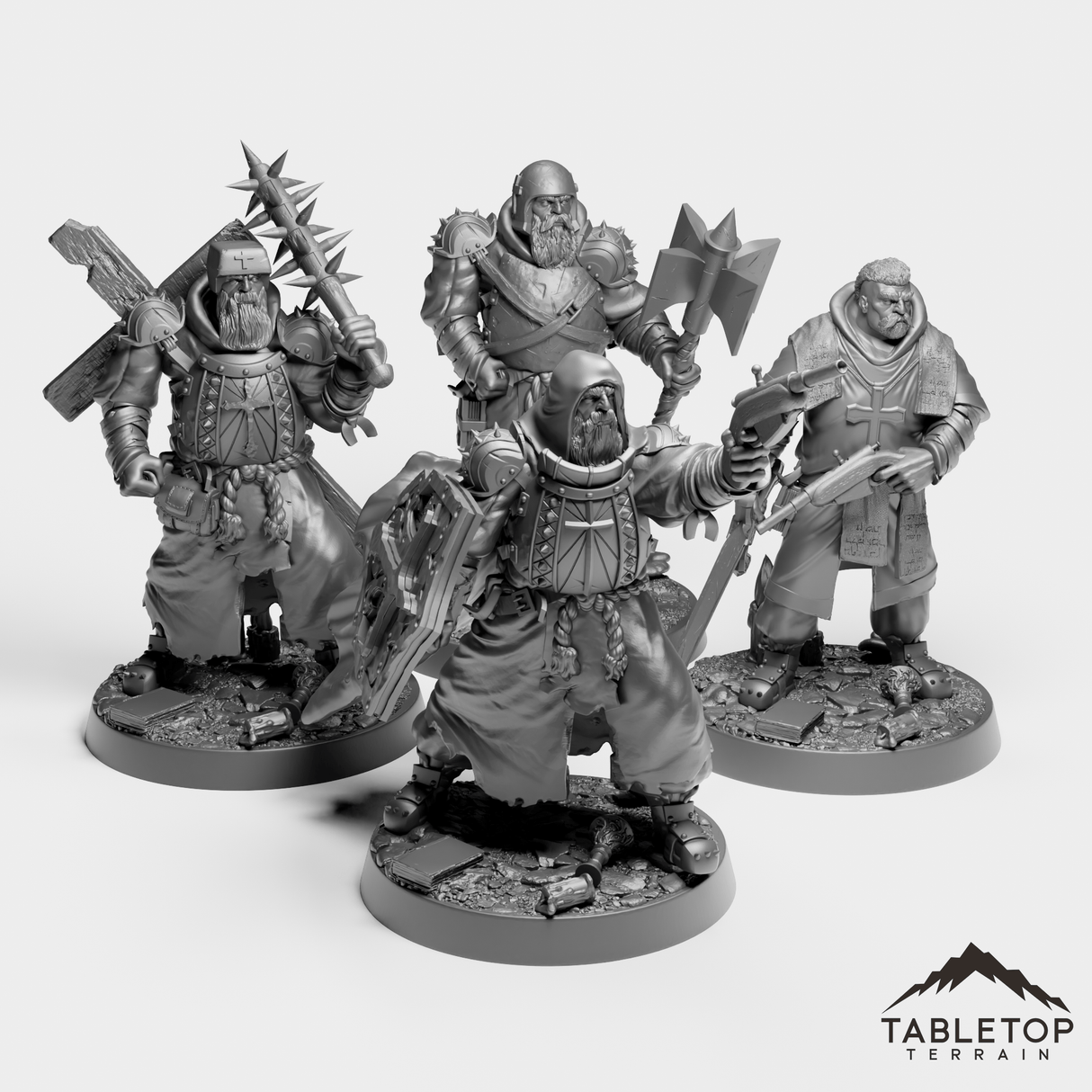 Tabletop Terrain Miniature Full Set Battle Captains