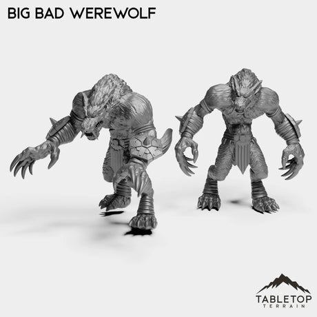 Tabletop Terrain Miniature Full Set Big Bad Werewolf