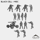 Tabletop Terrain Miniature Full Set Black Cell - MISC