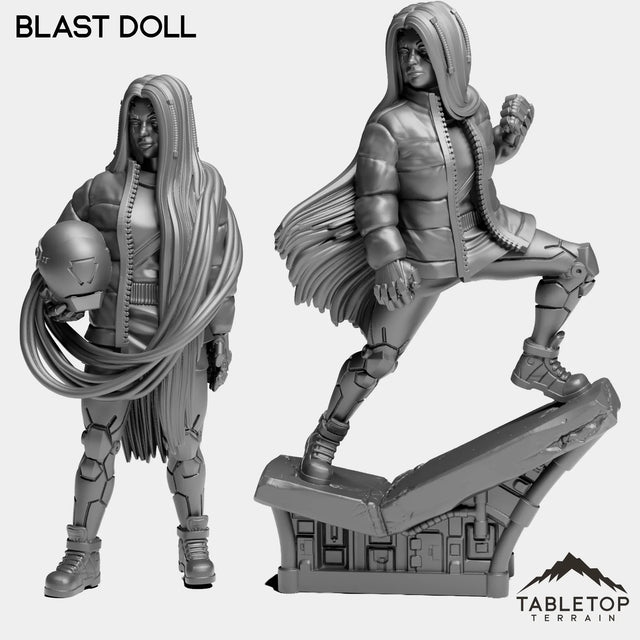 Tabletop Terrain Miniature Full Set Blast Doll