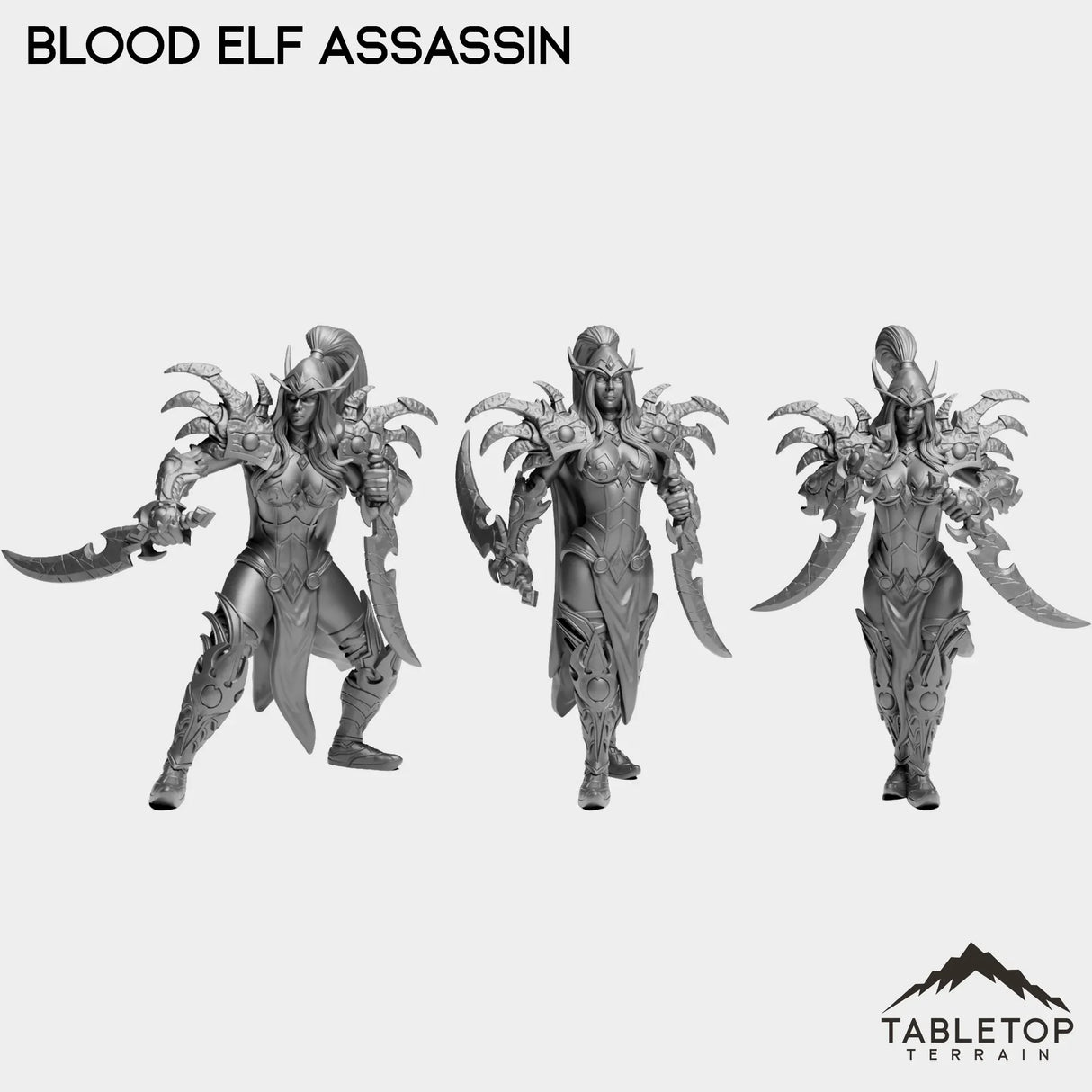 Tabletop Terrain Miniature Full Set Blood Elf Assassin