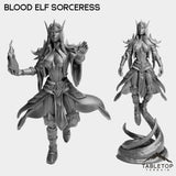 Tabletop Terrain Miniature Full Set Blood Elf Sorceress