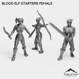 Tabletop Terrain Miniature Full Set Blood Elf Starters Female