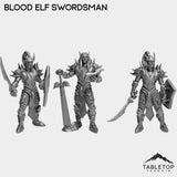 Tabletop Terrain Miniature Full Set Blood Elf Swordsman