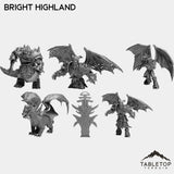 Tabletop Terrain Miniature Full Set Bright Highland Bundle