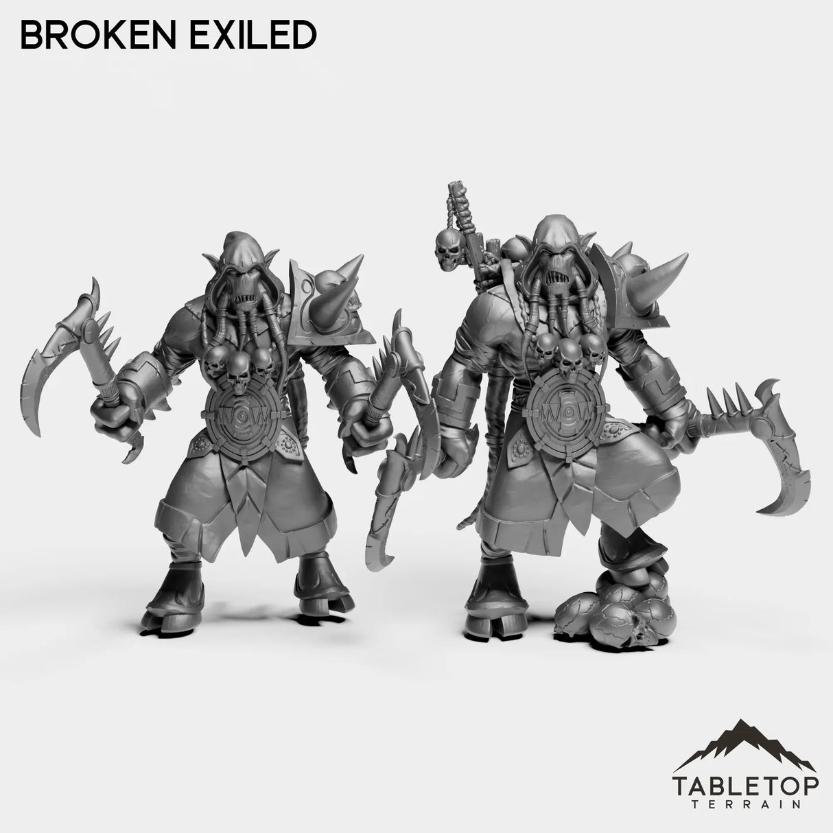 Tabletop Terrain Miniature Full Set Broken Exiled
