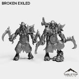 Tabletop Terrain Miniature Full Set Broken Exiled