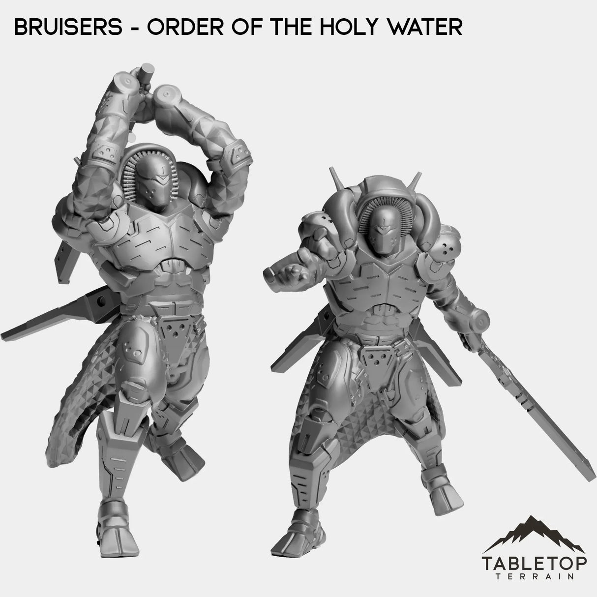 Tabletop Terrain Miniature Full Set Bruisers - Order Of The Holy Water