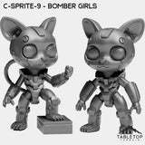 Tabletop Terrain Miniature Full Set C-Sprite-9 - Bomber Girls
