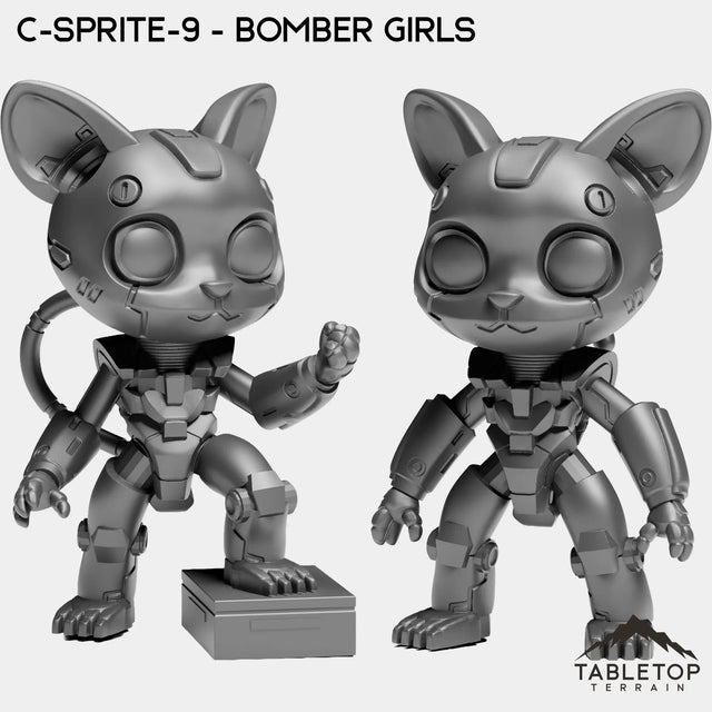 Tabletop Terrain Miniature Full Set C-Sprite-9 - Bomber Girls