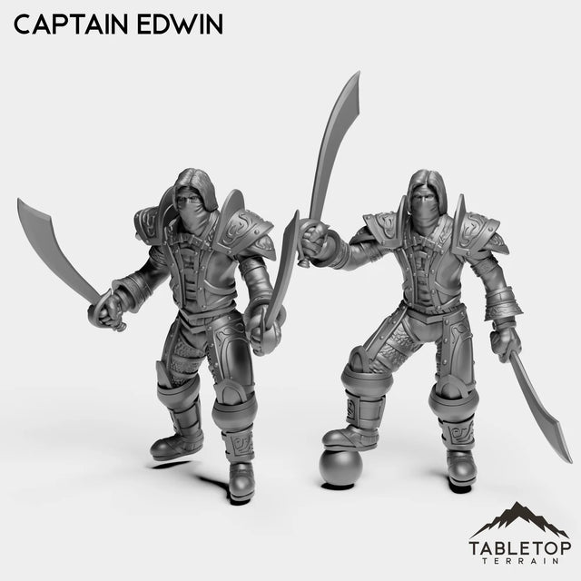 Tabletop Terrain Miniature Full Set Captain Edwin