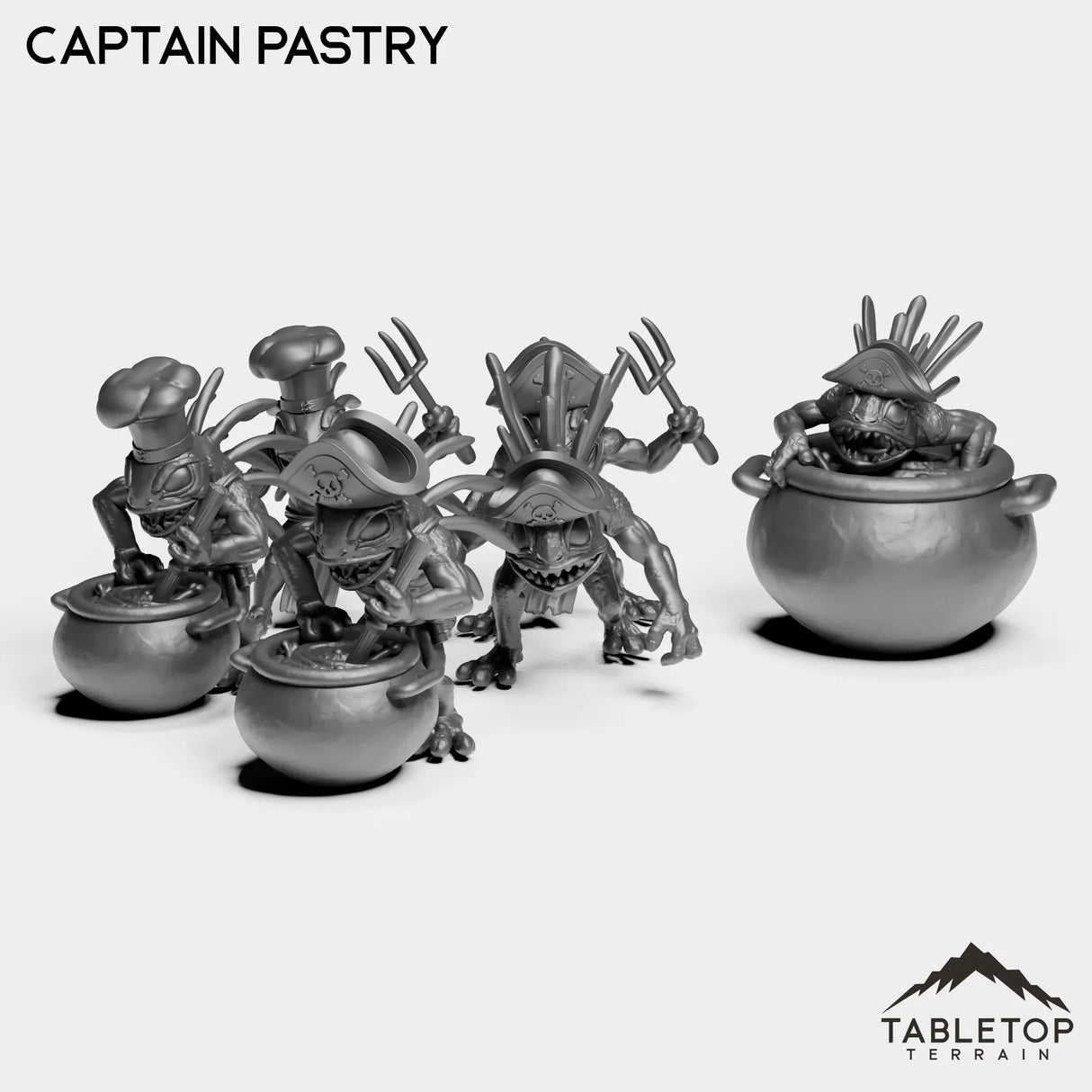 Tabletop Terrain Miniature Full Set Captain Pastry