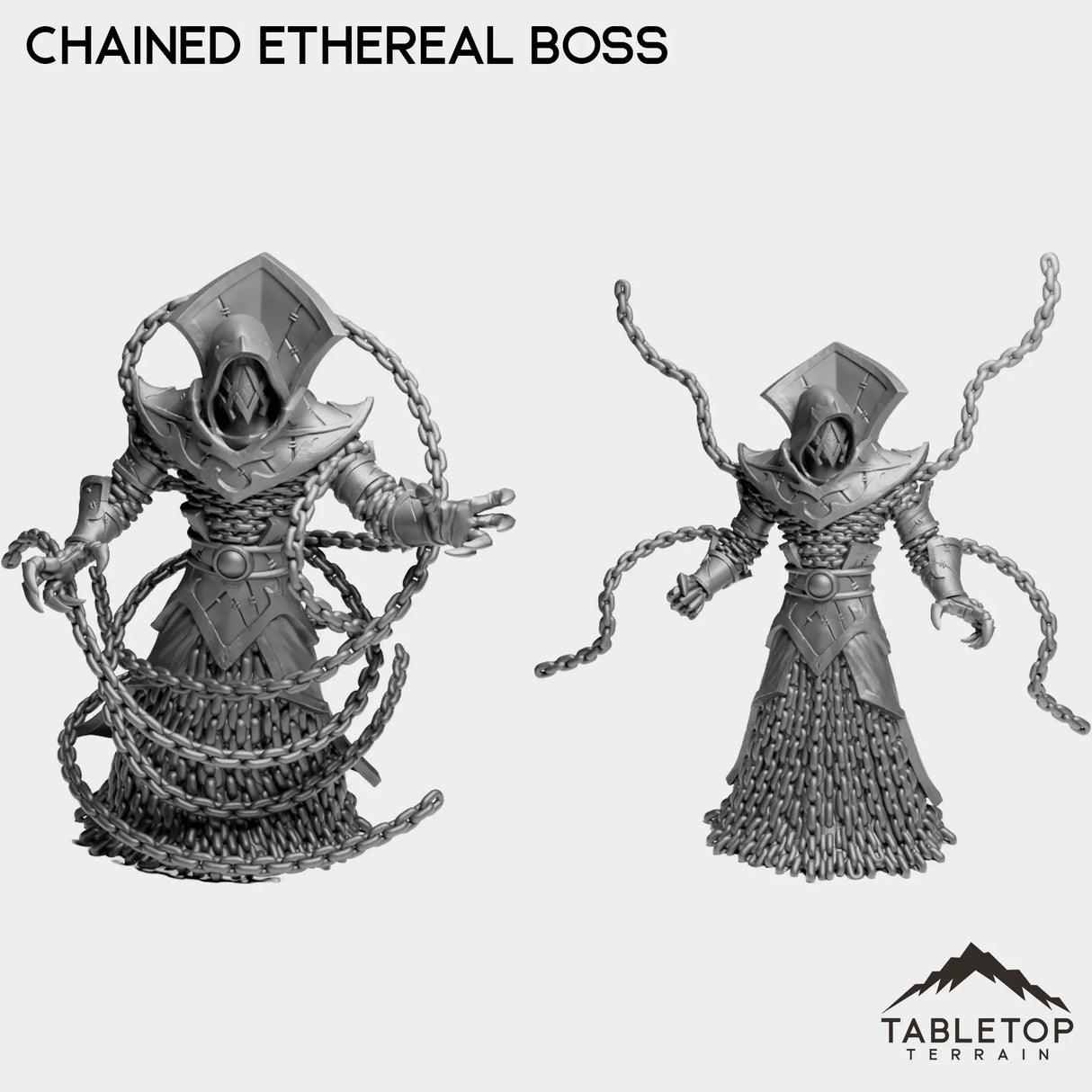 Tabletop Terrain Miniature Full Set Chained Ethereal Boss