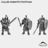 Tabletop Terrain Miniature Full Set Culled Knights Footman