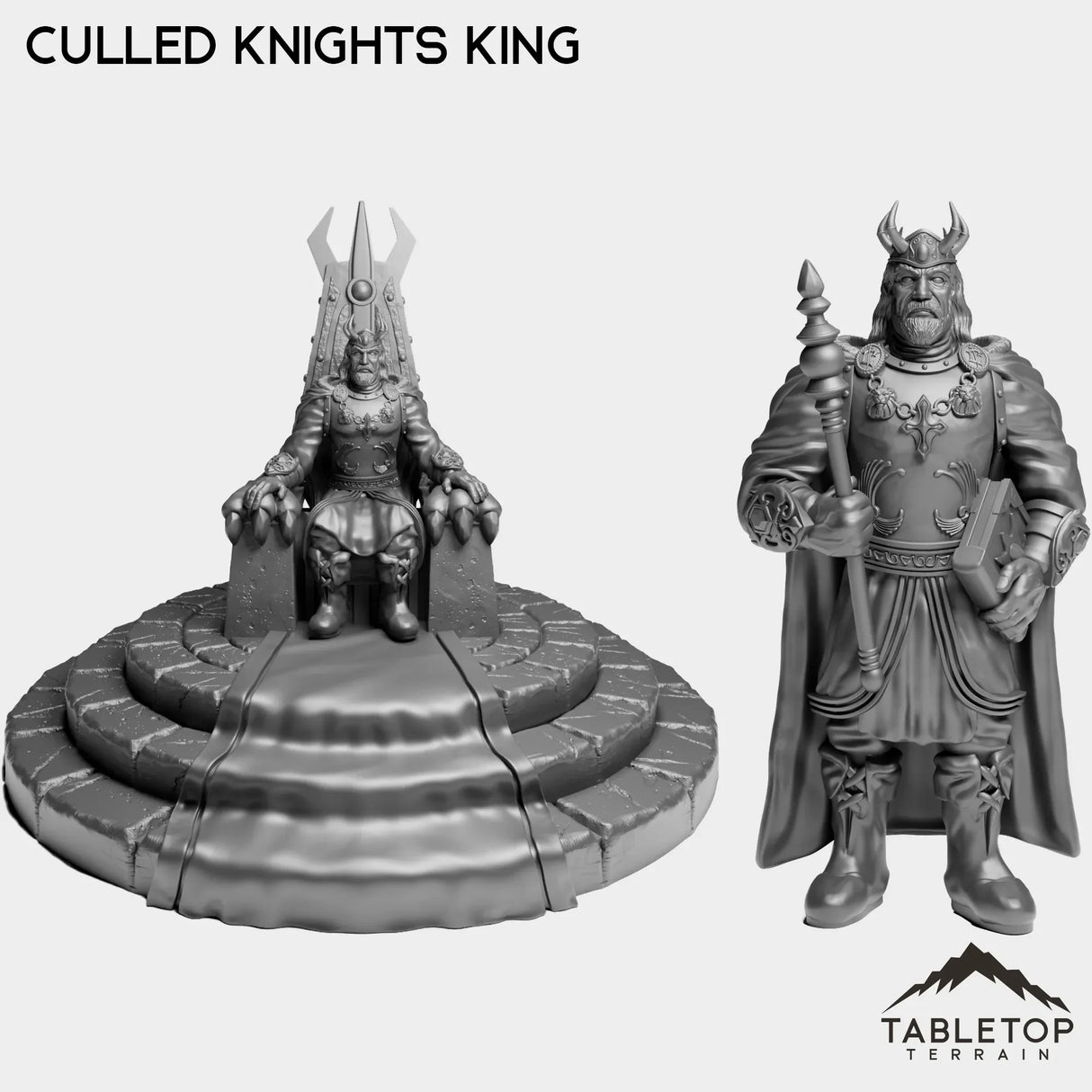 Tabletop Terrain Miniature Full Set Culled Knights King
