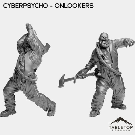 Tabletop Terrain Miniature Full Set Cyberpsycho - Onlookers
