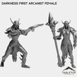 Tabletop Terrain Miniature Full Set Darkness First Arcanist Female