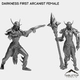 Tabletop Terrain Miniature Full Set Darkness First Arcanist Female