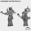 Tabletop Terrain Miniature Full Set Darkness Hunter Female