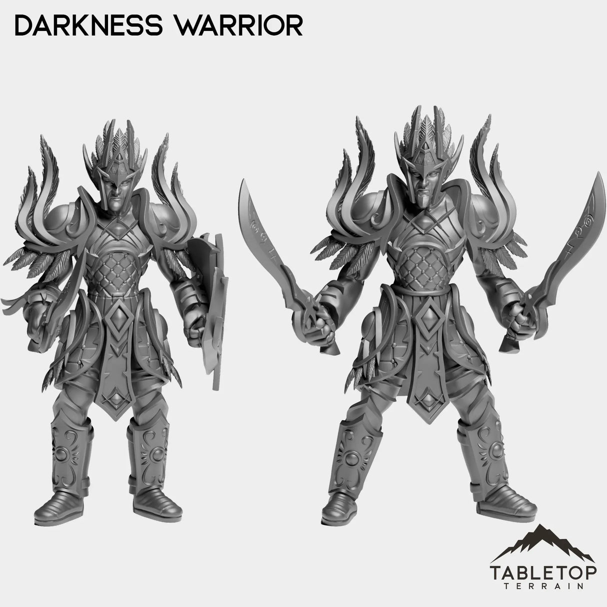 Tabletop Terrain Miniature Full Set Darkness Warrior