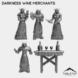 Tabletop Terrain Miniature Full Set Darkness Wine Merchants