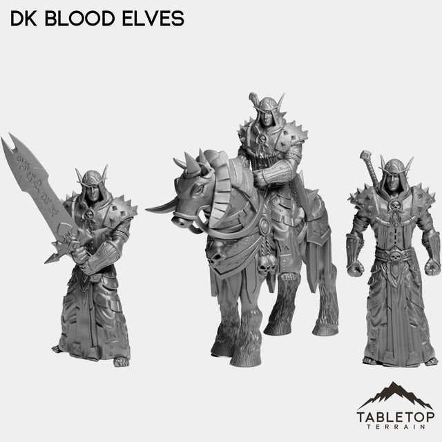 Tabletop Terrain Miniature Full Set DK Blood Elves