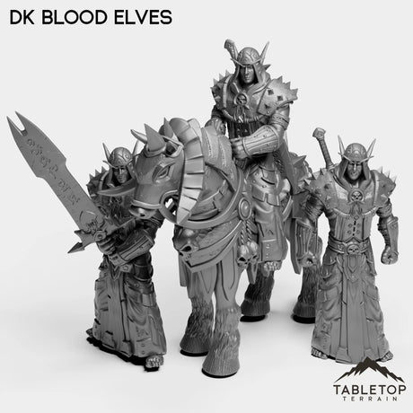 Tabletop Terrain Miniature Full Set DK Blood Elves