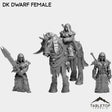 Tabletop Terrain Miniature Full Set DK Dwarves Female