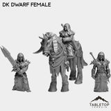 Tabletop Terrain Miniature Full Set DK Dwarves Female