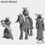 Tabletop Terrain Miniature Full Set DK Elves Female