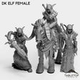Tabletop Terrain Miniature Full Set DK Elves Female