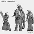 Tabletop Terrain Miniature Full Set DK Exiled Female