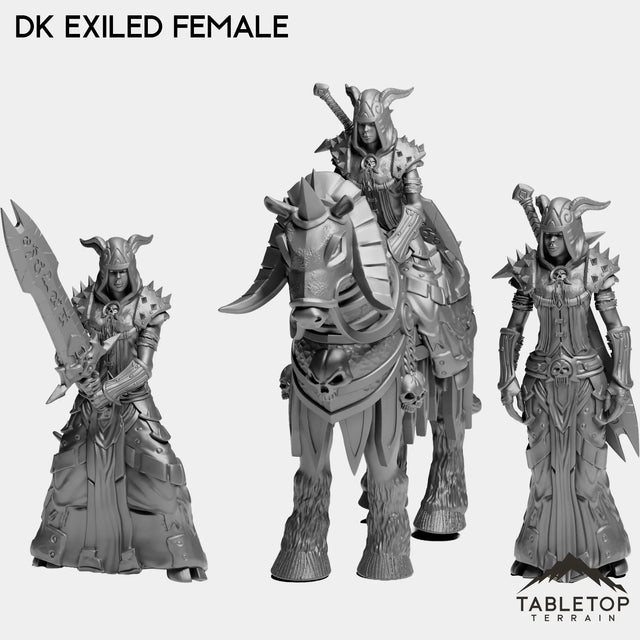 Tabletop Terrain Miniature Full Set DK Exiled Female