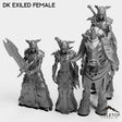 Tabletop Terrain Miniature Full Set DK Exiled Female