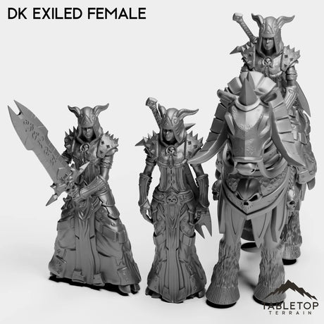 Tabletop Terrain Miniature Full Set DK Exiled Female