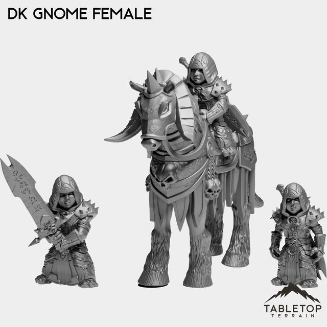 Tabletop Terrain Miniature Full Set DK Gnome Female