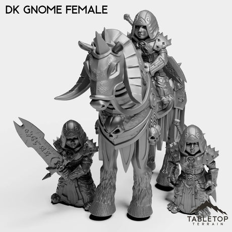 Tabletop Terrain Miniature Full Set DK Gnomes Female