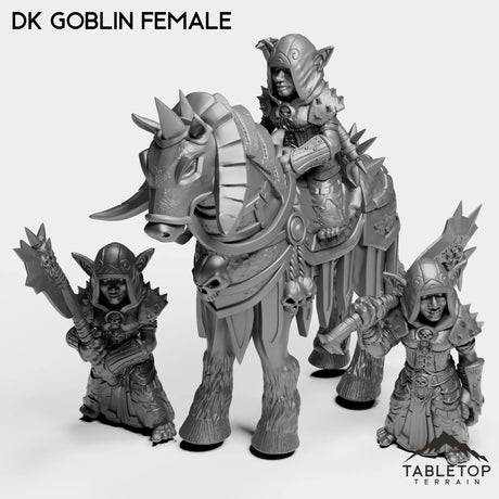 Tabletop Terrain Miniature Full Set DK Goblins Female