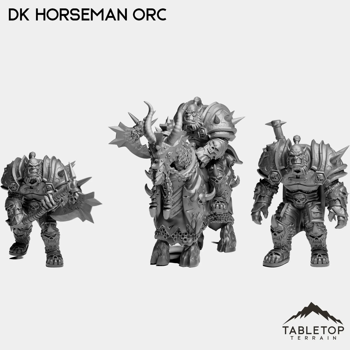 Tabletop Terrain Miniature Full Set DK Horseman Orc