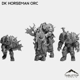 Tabletop Terrain Miniature Full Set DK Horseman Orc