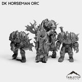 Tabletop Terrain Miniature Full Set DK Horseman Orc