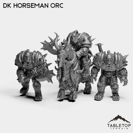 Tabletop Terrain Miniature Full Set DK Horseman Orc