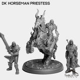 Tabletop Terrain Miniature Full Set DK Horseman Priestess